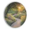 Pad - Bloemen - Park Akoestische PET Vilt - Rond klein -3d