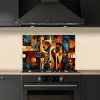 Figuren - Abstract - Symbolen keuken achterwand spatscherm klein -sfeer1