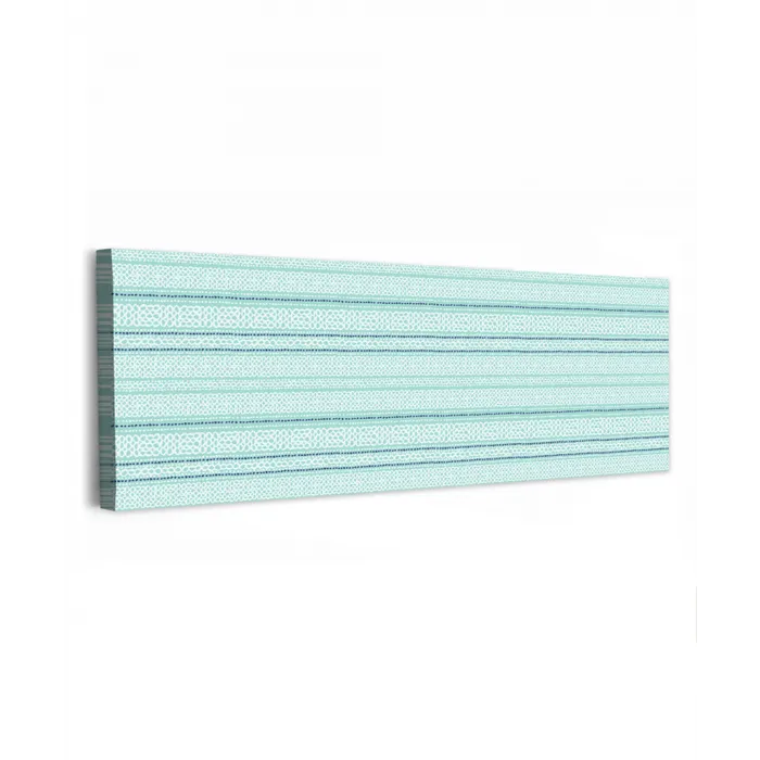 Lijnen - Blauwgroen - Patroon canvas 2cm klein 828 -z3d