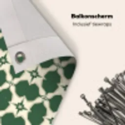 Tegel - Klassiek - Groen Balkonbeschermer Duitsland klein 596 -closeup_NL