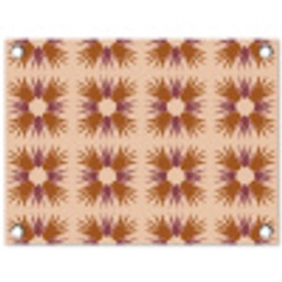 Ornament - Patroon - Oker tuinposter los doek klein 239 -3d