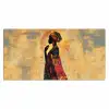 Vrouw - Silhouet - Patronen - Sierlijk Muismat XXL klein -3d_leeg