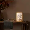 Bloesemtakken - Schilderachtig - Roze Light Box met kabel (Tafellamp) klein -sfeer4