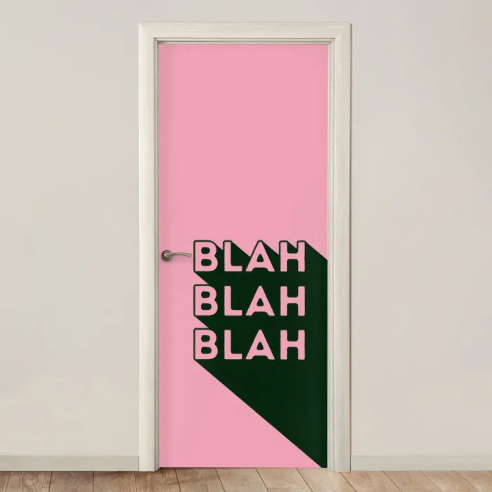 Tekst - Grafisch - Groen - Schaduw deurposter klein -3d_beige