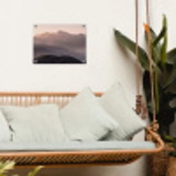 Panorama - Landschap - Bergen tuinposter los doek klein -sfeer7