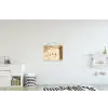 Beige - Paastak - Eieren textielposter latten blank klein -kinderkamer