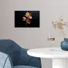 Bloem - Orchidee - Oranje poster papier klein -sfeer3