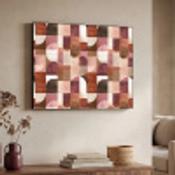 Geometrie - Modern - Retro Textielframe zwart klein 947 -sfeer3