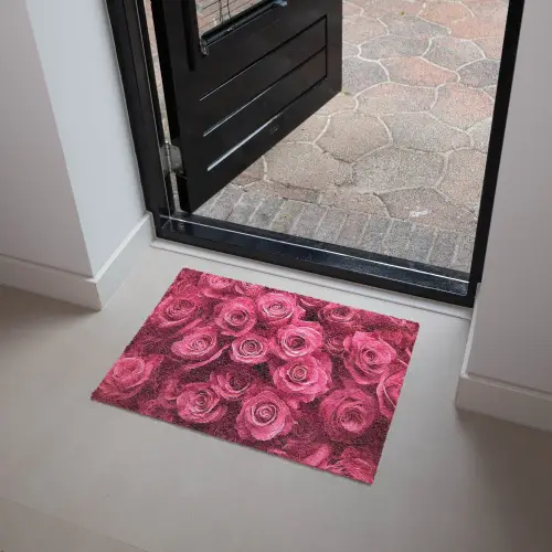 Rozen - Pink - Bloem Deurmat klein -sfeer5