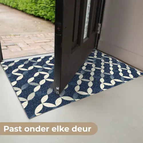 Abstract - Patroon - Blauw Deurmat klein 898 -USP_NL
