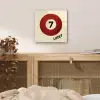 Cirkel - Zeven - Lucky - Rood plexiglas 5mm klein -sfeer4