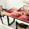 Sierlijk - Bloem - Roze - Glazen Placemat vinyl groot -zzsfeer4_Kitchenyeah-website
