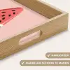 Watermeloen - Ijsje - Pitjes - Rood Dienblad Rechthoek middel -USP_HandgreepNL