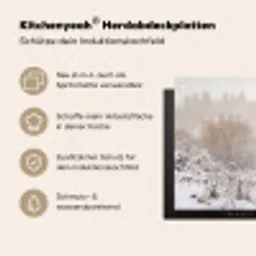 Edelhert - Bos - Sneeuw - Winter - Majestueus Inductie beschemer met haakjes klein -ky-usp-de