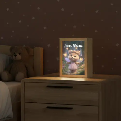 Beer - Vlinders - Bos - Fairy Light Box met kabel (Kinderlampje) klein -sfeer1_kind