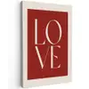 Love - Rood - Minimalistisch canvas 2cm klein -z3d
