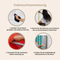 Zwembad - Strepen - Groen keuken achterwand 2 middel 871 -gebruiksaanwijzing_DE