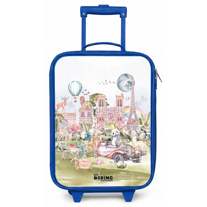 Dierlijke fantasiestad Kinderkoffer - Blauw klein -zz3dotto