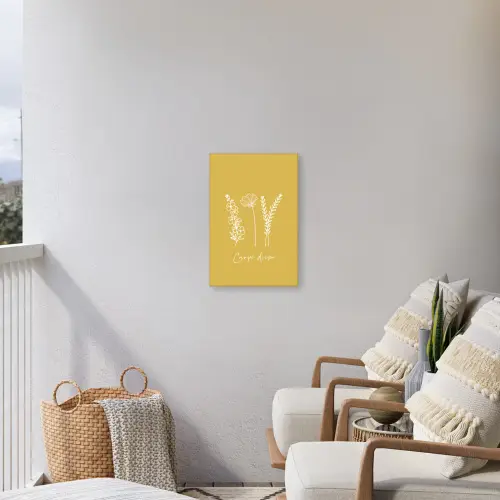 Carpe Diem met Bloemen Tuinposter op houten frame 2 cm dik klein -sfeer1