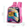 Racehelm - Abstract - Verf - Kleurrijk Kinderrugzak - Roze middel -productfoto_formaten