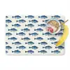 Vis - Patroon - Blauw Placemat vinyl groot 368 -zzzproduct_Kitchenyeah-website