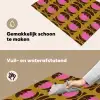 Abstract - Bloemen - Roze Inductie beschemer met haakjes klein 777 -ky-schoon-nl