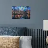 Grachten Amsterdam - Huizen - Stad - Kleurrijk poster papier klein -sfeer2