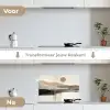 Minimalistisch - Landschap - Dimensie keuken achterwand spatscherm klein -voor_na_NL