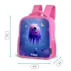 Vrolijk paarsoog in de ruimte Kinderrugzak - Roze middel -productfoto_formaten