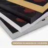 Zwarte draak - Rookwolken - Rood Textielframe zwart klein -USP_kleurenNL