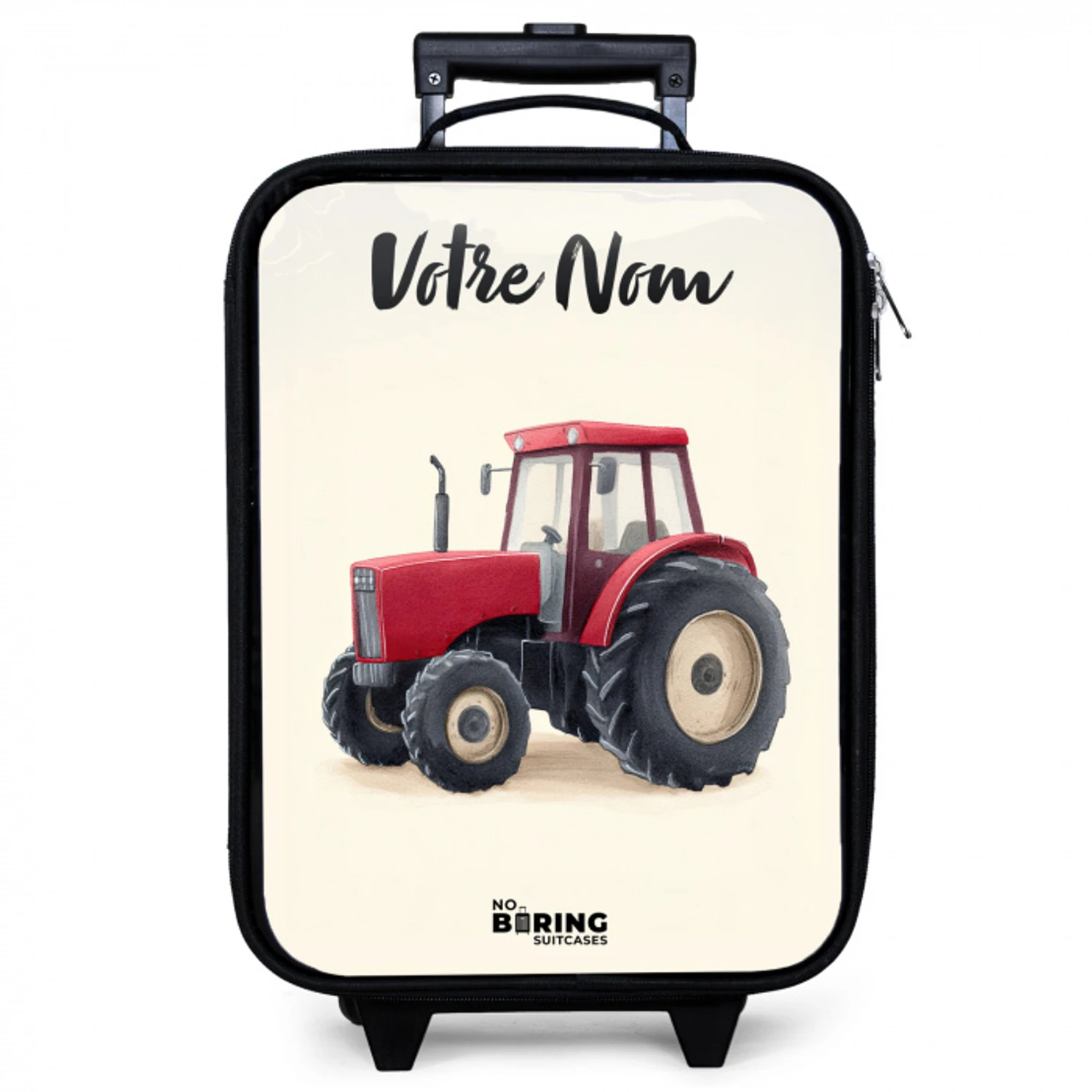 Tractor - Getekend - Rood Kinderkoffer - Zwart klein -zzz_website3d
