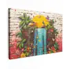 Waterval in Straatkunst Tuinposter op houten frame 2 cm dik klein -3d