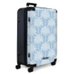 Palmboom - Modern - Blauw NBS - Large koffer - Volwassenen Unisex groot -product1