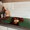 Vrouw - Aardbeien - Frambozen - Bramen - Bessen Inductie beschermer vinyl 3mm klein -sfeer3