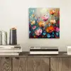 Klaprozen - Bloemen - Kunst - Botanisch aluminium wit klein -sfeer1