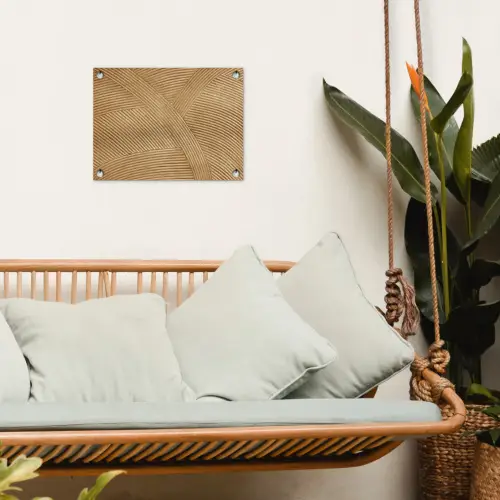 Structuur - Natuur - Kunst - Rotan tuinposter los doek klein -sfeer7