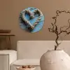 Hart - Touw - Hout - Rustiek Wandcirkel plexiglas klein -sfeer1