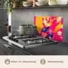 Varken - Bloemkroon - Kimono - Abstract keuken achterwand spatscherm klein -usp_NL