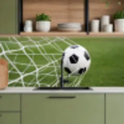 Voetbal - Goal - Net - Sport keuken achterwand 2 middel -sfeer3