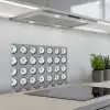 Borden - Bloemen - Blauw - Wit keuken achterwand spatscherm klein 900 -3d_schuin