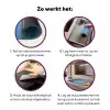 Lelies - Blauw - Glazen Inductie beschermer vinyl 3mm middel -zzzzzzz-cc-werking