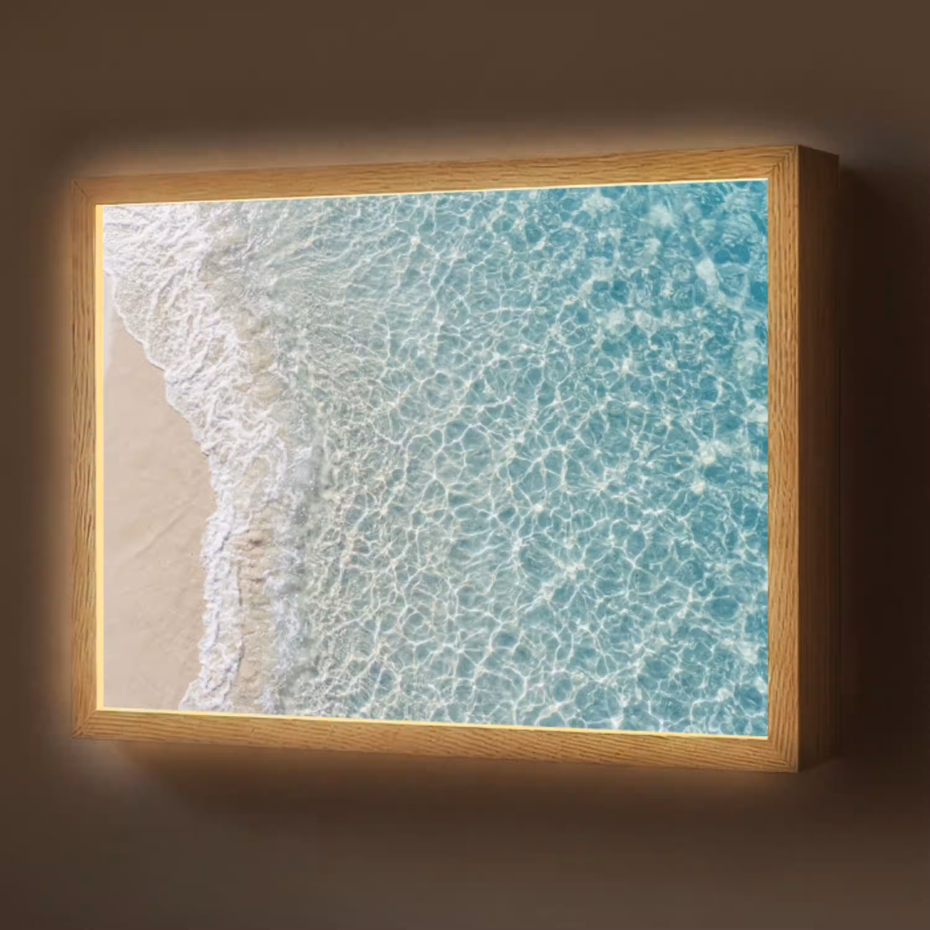 Kust - Zand - Blauw Light Box met batterij (Wandlamp) middel -z3d_website