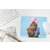 Kat - Handdoek - Washand - Zeep muismat rubber klein -witbureau