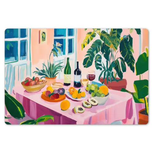 Tafel - Wijn - Fruit Placemat vinyl groot -zzsfeer1_Kitchenyeah-website