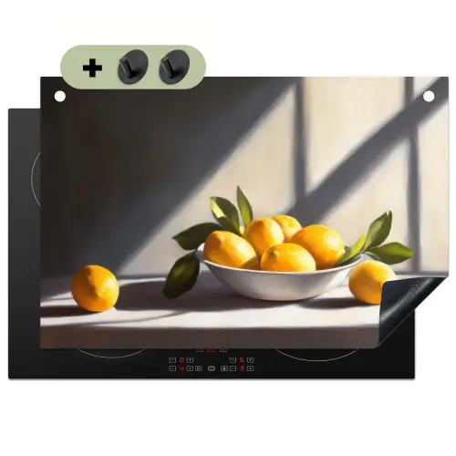 Citroenen - Stilleven - Geel Inductie beschemer met haakjes klein -3d