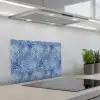 Modern - Abstract - Blauw keuken achterwand spatscherm klein 900 -3d_schuin