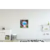 Doorkijk - Poort - Zee - Strand - Rotsen textielposter latten blank klein -kinderkamer