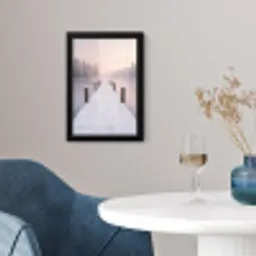 Steiger - Meer - Mist - Winter - Serene fotolijst zwart zonder passe partout klein -sfeer4