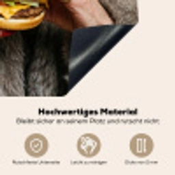 Vrouw - Hamburger - Bontjas Inductie beschemer met haakjes klein -ky-onderkant-de