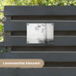 Bamboestammen - Water - Minimalistisch - Wit tuinposter los doek klein -sfeer3
